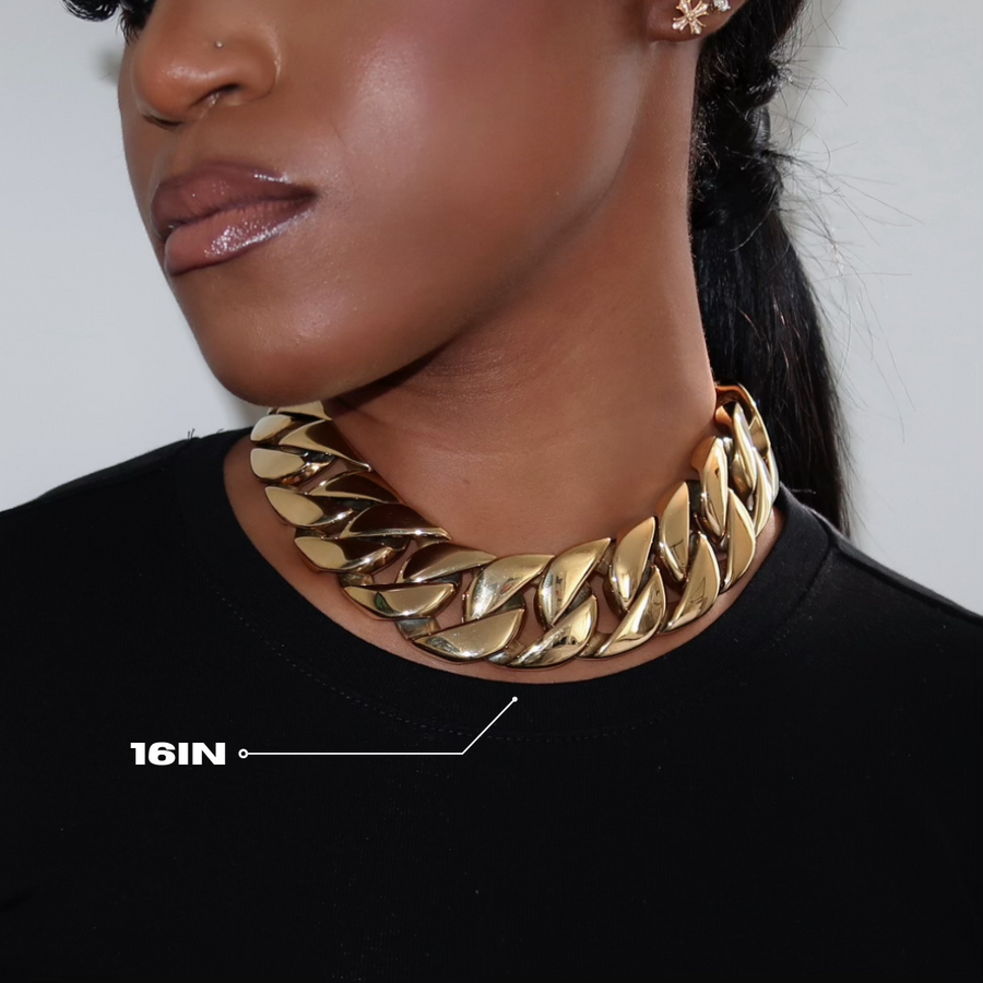 【BAD B】Widened Cool Cuban Chain Necklace（new）