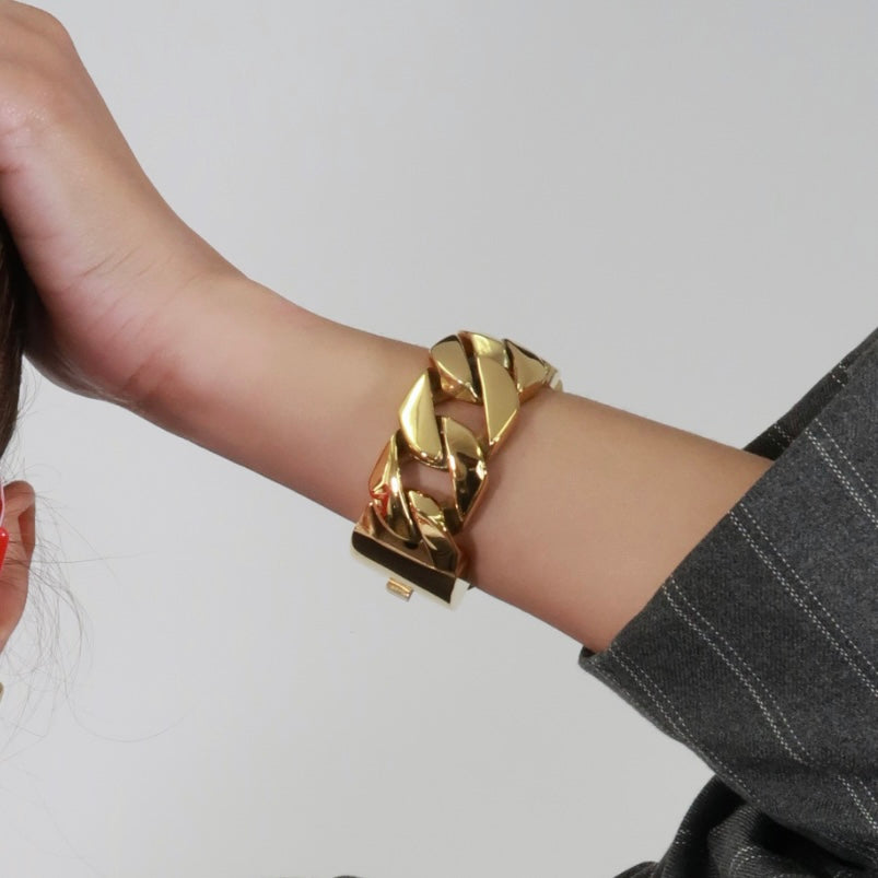 【BAD B】 Cuban chain titanium steel bracelet