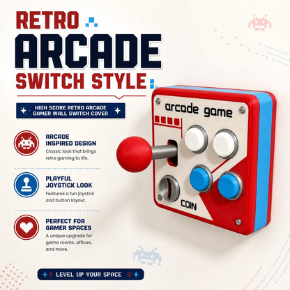 High Score Retro Arcade Gamer Wall Switch Cover