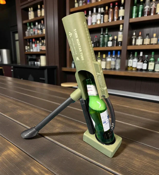 Hands-free press bottle opener