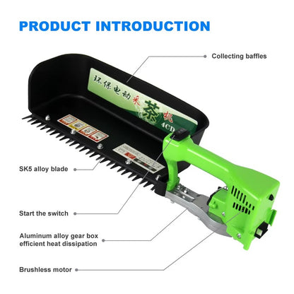 Handheld tea harvester, mini harvester and weed cutter