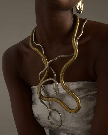 vintage malleable necklace