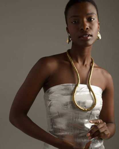 vintage malleable necklace