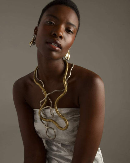 vintage malleable necklace